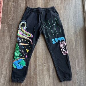 Rollin Loud x 2049 Black Graphic Jogger Sweatpants Women’s M